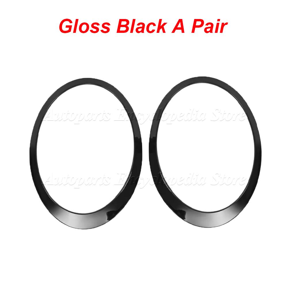 Gloss Black/Silver Plated Car Headlight Frame 51137149905 For MINI Cooper S R55 R56 R57 R58 Clubman 2007-2015 51137149906