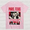 Klasyczny horror z lat 90. Paris Texas Graficzny Nadruk Koszulka Vintage Spierana Bawełna Męska Damska Letnia Streetwear Oversize Nowe Koszulki