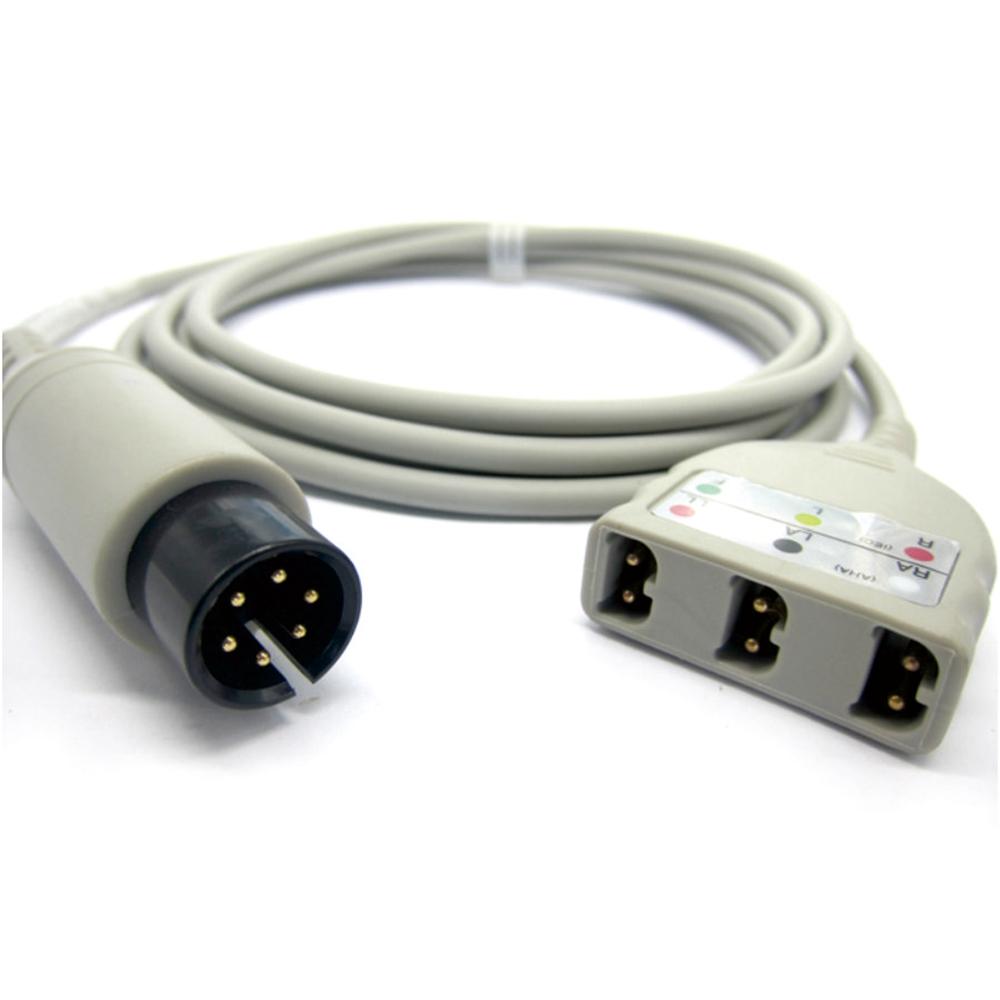 Universal Replacement ECG Trunk Cable AHA Intermediate Adapter, Use for Companion ECG Lead Wires