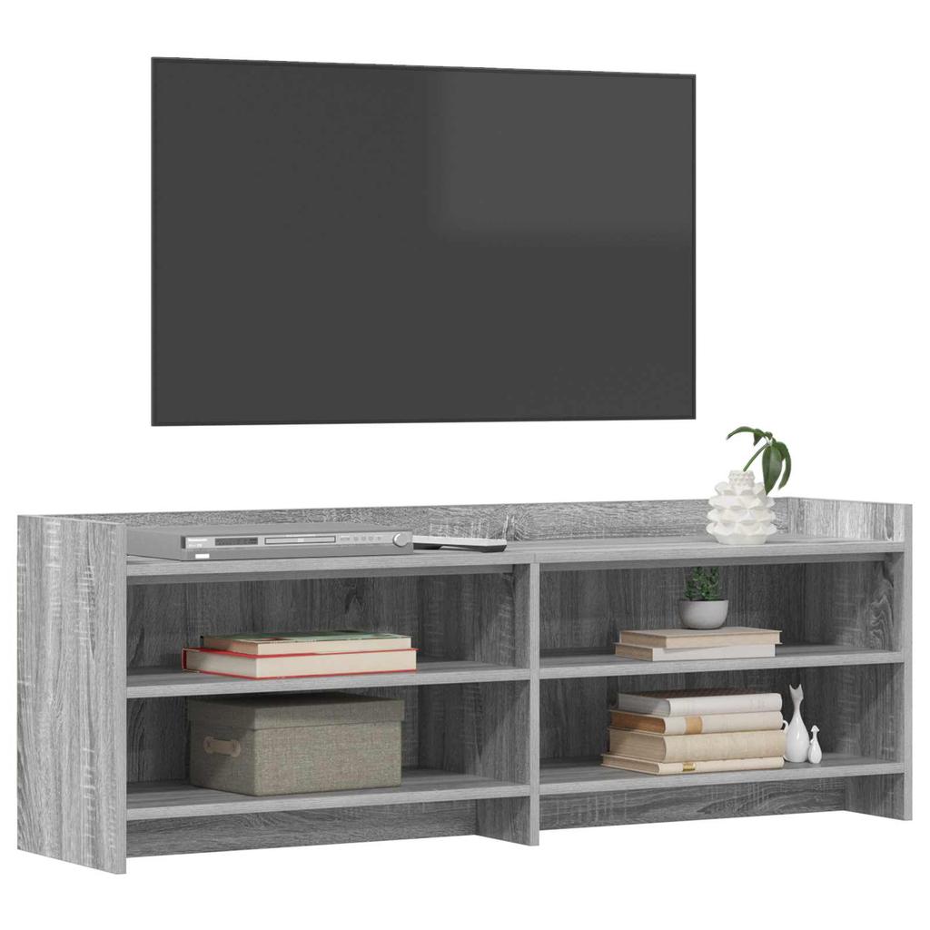 TV Stand 135 x 33 x 47 cm Grey Sonoma Particleboard
