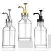 Press Type Glass Soap Pump Dispenser 500ml Clear Coffee Syrup Container  Oil