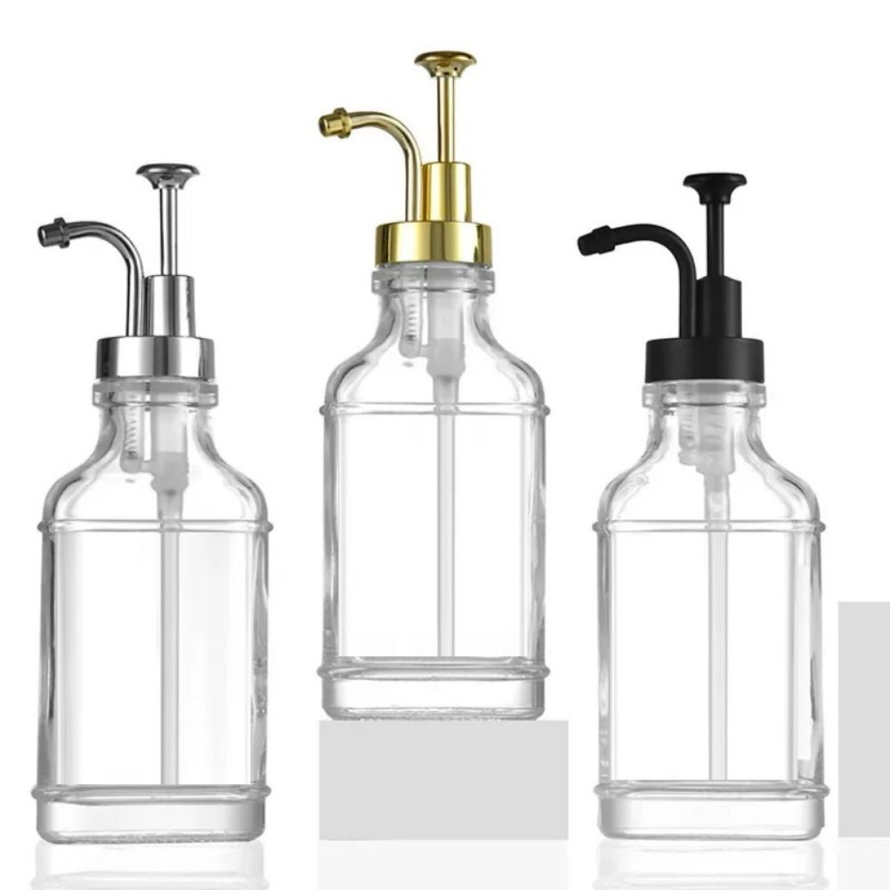 Press Type Coffee Syrup Bottle 500ml Press Lotion Bottles with Pumps Shampoo Lotion