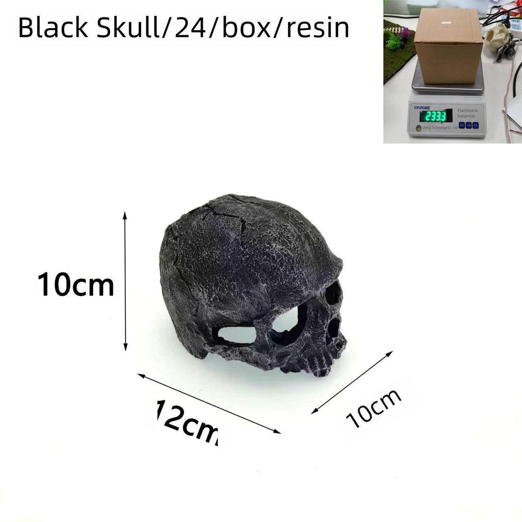 Beliebtes Totenkopf-Serien-Terrarium-Ornament für Schlangen und Eidechsen - Aquarium-Landschaft & Haustier-Versteck