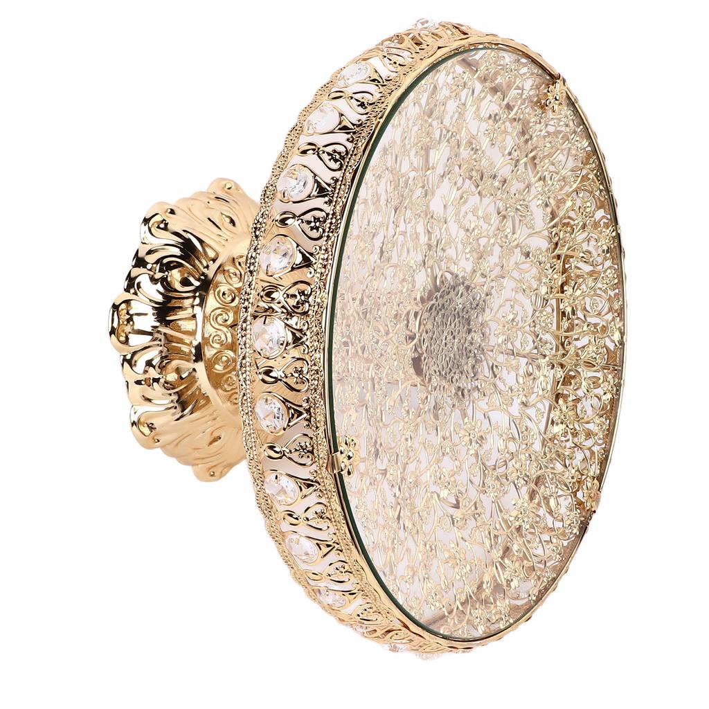 Vintage Glass Snack Plate European Style Light Luxury Innovative Exquisite Vintage Glass Fruit Tray