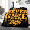 Custom Name Weightlifting Theme Printed Blanket - Perfect for Couch, Bed, Travel & Outdoor Use | Machine Washable, Cozy & Durable.