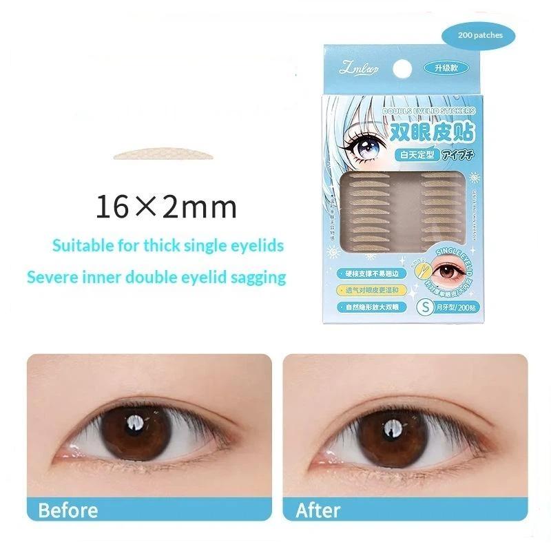 Invisible Double Eyelid Shaping Strips 80/200Pcs Natural Lifting Breathable for Sensitive Skin Office Daily Makeup