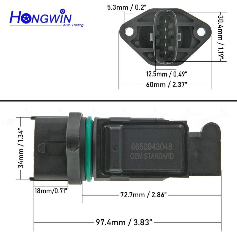 F00C2G2071 Mass Air Flow Meter MAF Sensor For Ssangyong Kyron 2005-2015 Rexton I 2001-2007 Rexton II 2007-2012 Actyon 2005-2012