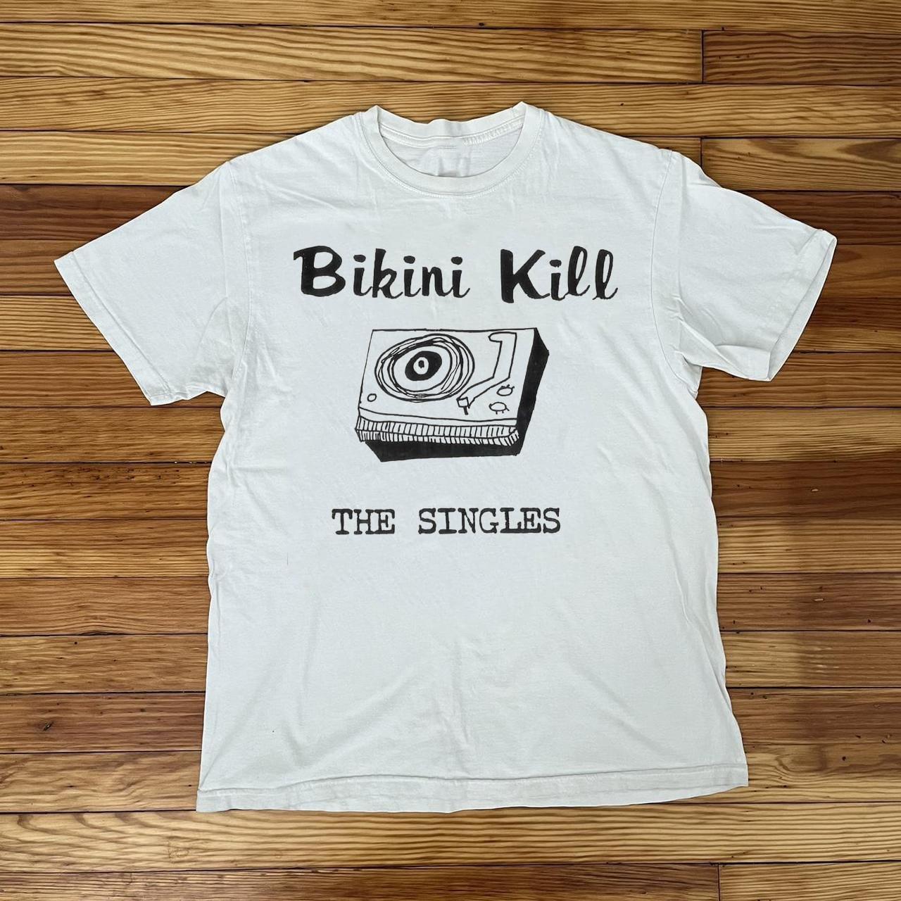 Bikini Kill – The Singles White Cotton Shirt Full size S-5XL BS1766 L
