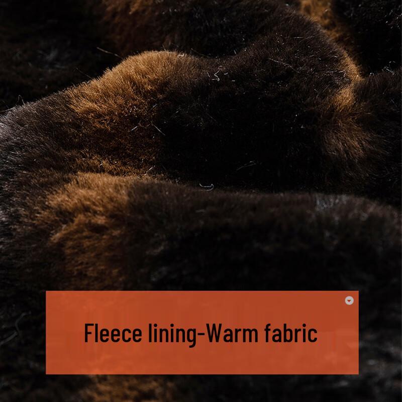 Romon Men's Fleece-Lined Detachable Hood Puffer Jacket