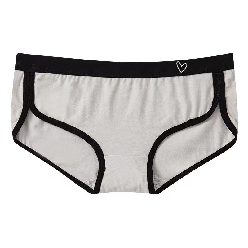 Women's Briefs Cotton Sports Fitness Low-Rise Solid Soft Breathable Panties Lingerie Underwear For Woman Intimates