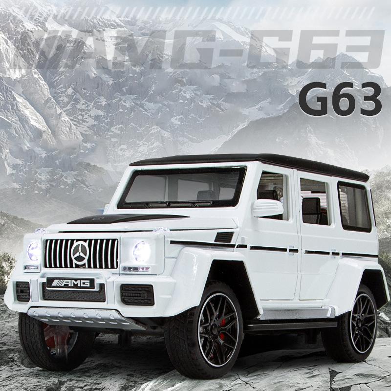 New 1:24 Benzs G63 SUV Alloy Model Car Toy Diecasts Metal Casting Sound and Light Car Toys For Children Vehicle