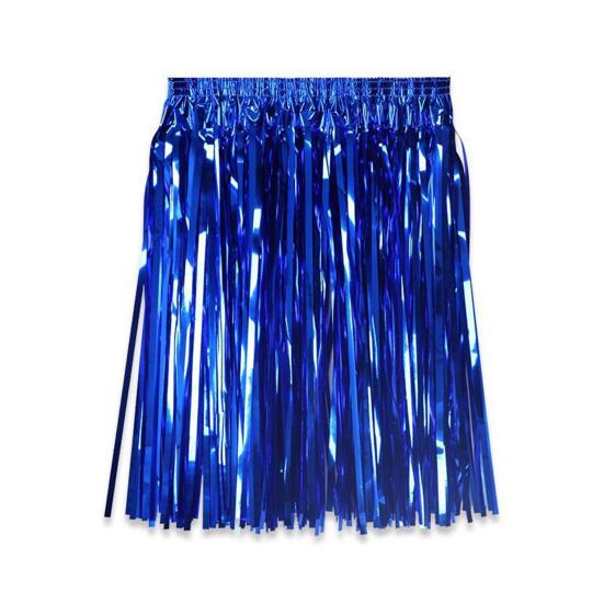 Lametta Perücken und Kostüm Disco-Themen Fransen-Outfit mit elastischer Taille Metallische Cosplay Tanzartikel