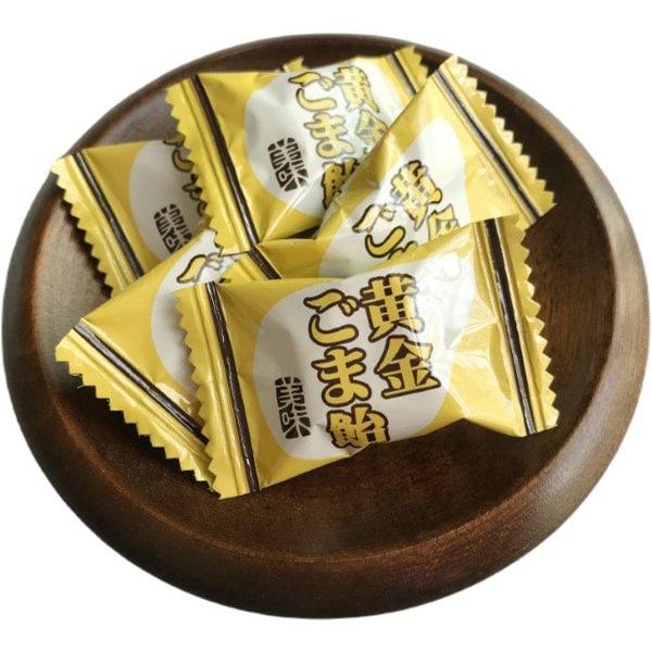 Kawaguchi Seika Gyldent sesamgodteri 88g Egenskaper Gyldent sesamgodteri er laget ved å elte en lar Egenskaper Gyldent sesamgodteri er laget av knea