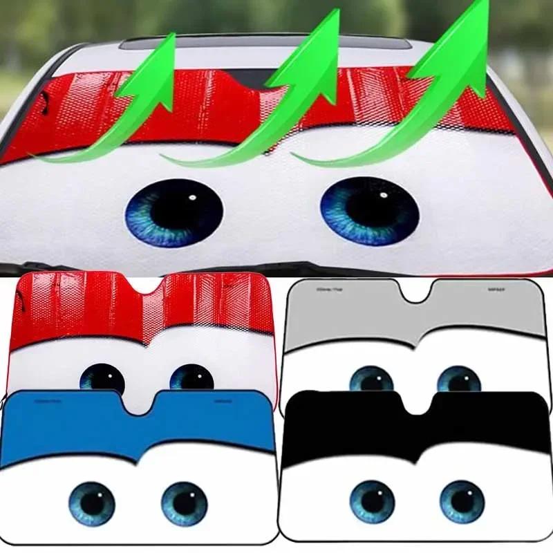 New Car Solar Protection Eyes Heated Windshield Sunshade Car Window Windscreen Cover Sun Shade Auto Sun Visor Car-covers