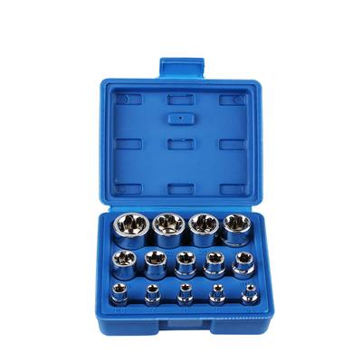 14-teiliges E-Star-Torx-Steckschlüssel-Set für Damen, E4-E24 Außensechskant-Steckschlüssel, für Autoreparaturmechaniker, langlebiges, vielseitiges Handwerkzeug-Set