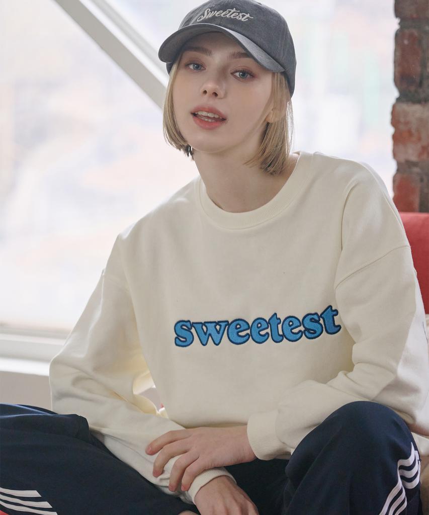 SWEET SOUP Signature Lettering Sweatshirt (Wb2Ltf1)