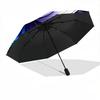 1pc Lotus StainedGlass Auto Open/close, All-Season Portable Folding Umbrella for Women & Men, Travel, Everyday, Formal Events - Compact Luxury Parasol