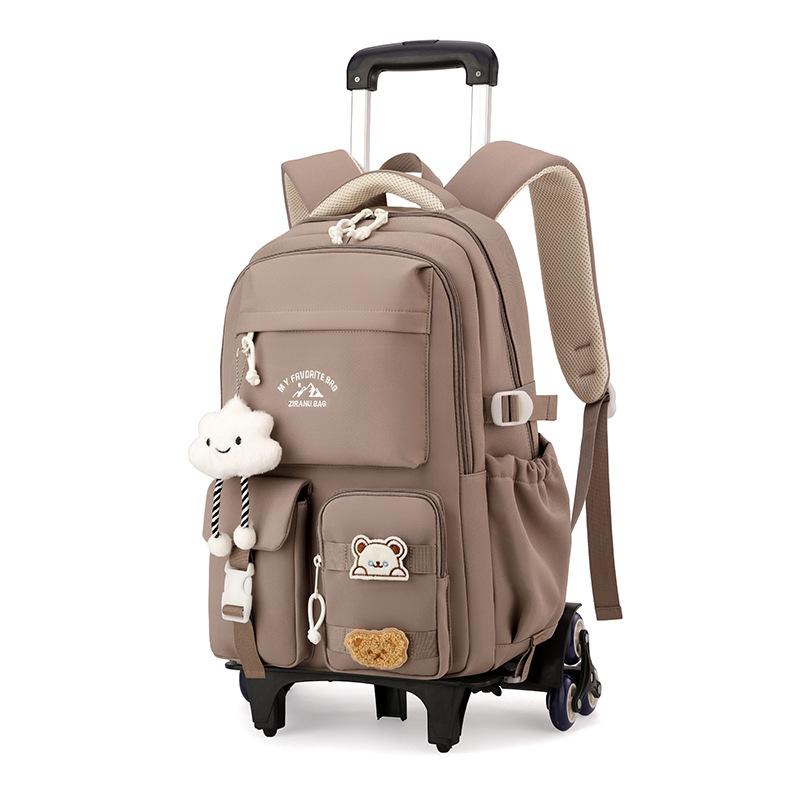 Zaino con ruote per bambini Borsa da scuola per studenti Zaini con rotelle Borsa Bambini Ragazze Trolley scolastico Borsa da scuola con ruote Zaino per libri