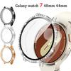 Bling Diamond Case for Samsung Galaxy Watch 7 44mm 40mm Accessories Screen Protector Tempered Glass Bumper Galaxy Watch 7 Cover