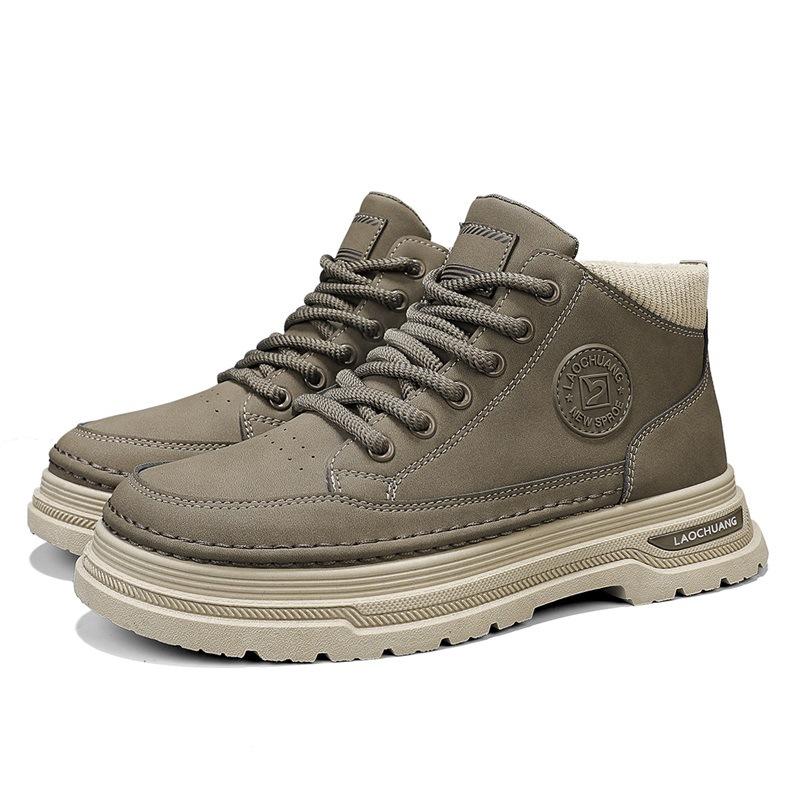 2025 winter new Martin boots men's high-top British style retro leather shoes casual trend classic tooling boots