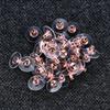 Lan Guang 12mm 1000Pcs Copper+Rubber Earring Stoppers Stopper Stud Supplies DIY Jewelry Findings Making Accessories