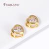 Trendy 18K Gold Plated Brass with Zircon Round/Heart Spacer beads,Separators For Beads,DIY Jewelry Making Supplies Wholesale