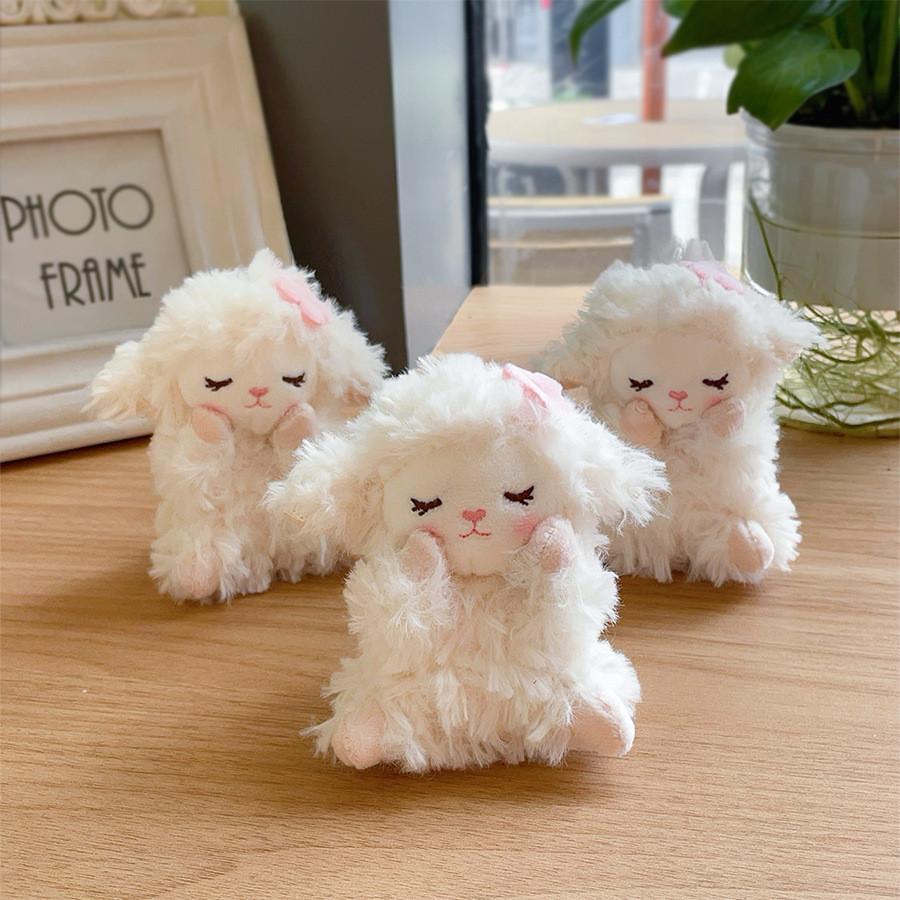 Sheep Plush Keychain Toy With Soft Pp Cotton Filling For Kids And Teens