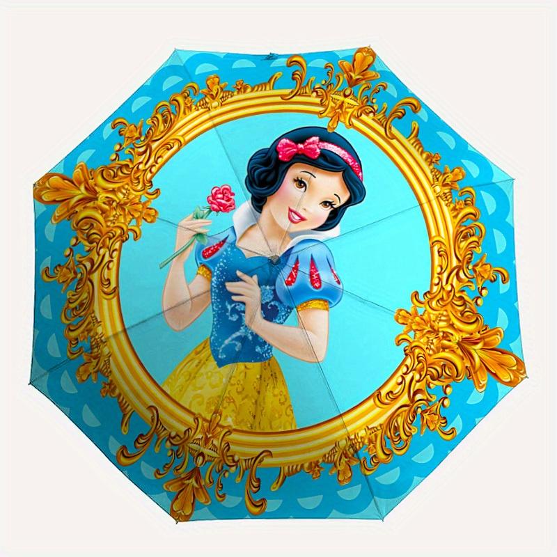 

1pc Princess Snow White Automatic Umbrella | Portable Foldable 8-Rib Manual Open, Casual Accessory, Durable Canopy yy250823073