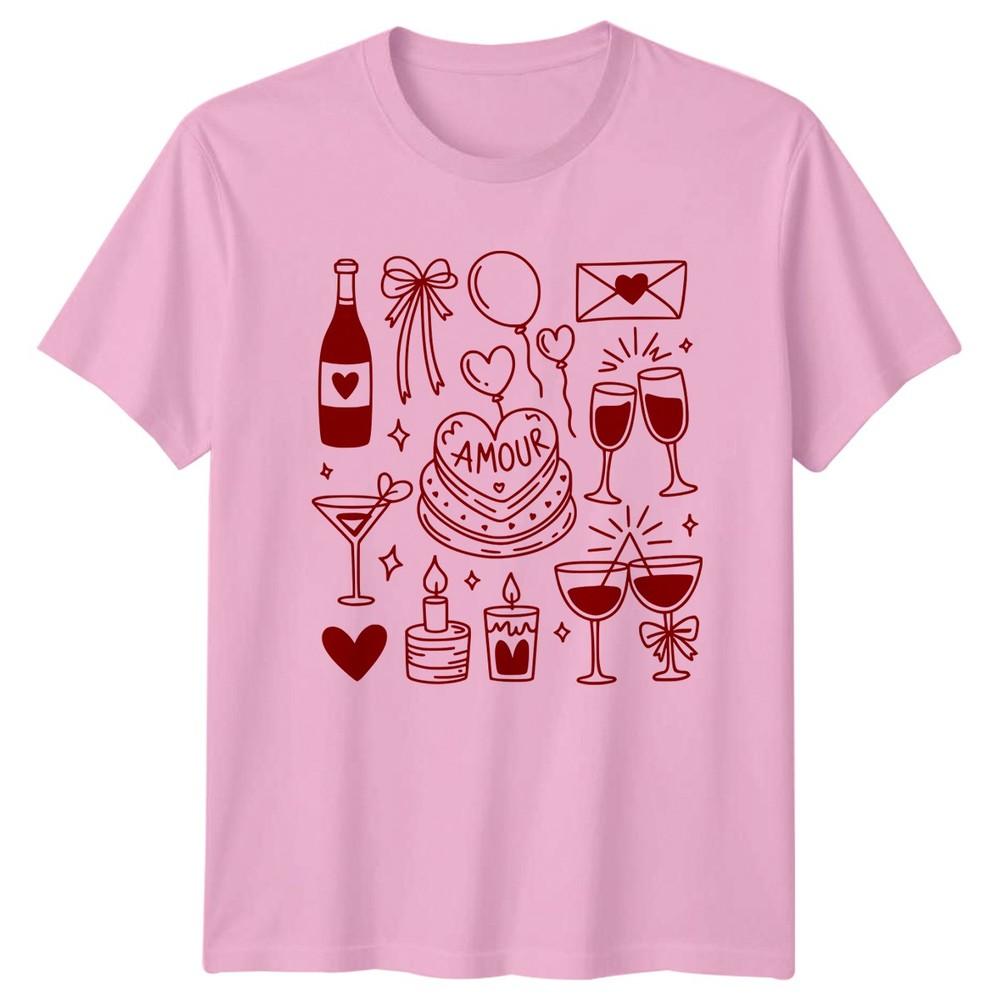 Amour RoUnisexce Celebration Valentines Day Love TShirt Anniversary Party
