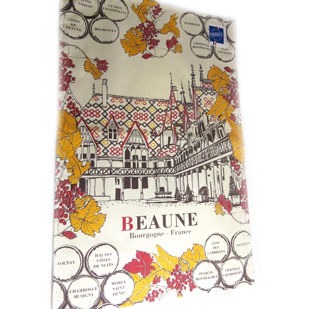 Les Trésors De Lily [L1235] - Torchon créateur 'Beaune' beige