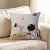 Astronauts Personalized Pillow Cover Kids Bedroom Wild Party Decor Pillowcase Kid Birthday Shower Gift