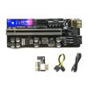 6 Set USB 3.0 PCIE Riser X16 Extender Adapter 010S Plus GPU Riser Card Cable Kit