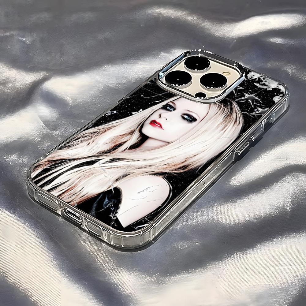 

Singer Avril Lavigne Phone Case For IPhone 17 Pro Max 16 15 14 Pro Max IPhone 13 Pro Max 11 Plus Transparent Cover iPhone 14 Pro Max