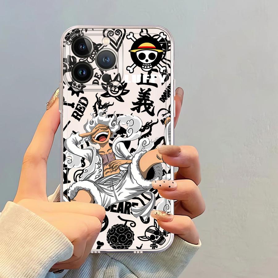 Case for iPhone 17 Pro Max 12 Mini 11 XR 13 Pro Air 7 8 XS Max 14 Plus 16 15 Soft Phone Cover O-One P-Piece Cool Luffy