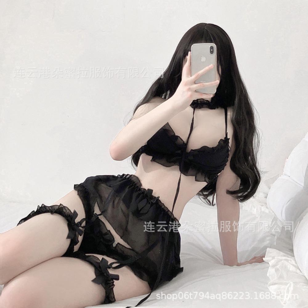 Domila Erotic Underwear Passion Pajamas Temptation Uniform Qqny Wholesale Garter Belt Clothes Set One Piece Hair