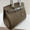 Womens Genuine Leather Tote Bag - Crossbody Structured Fashionable Daily Use Medium Size Lock