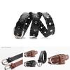 Gothic Punk Womens Waist Belt With Alloy Clasp And Unique Cutout Design For Streetwear