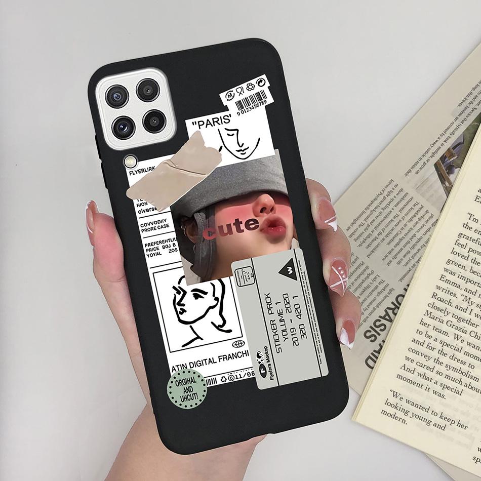 For Samsung Galaxy A22 4G 5G Case SM-A225F Love Heart Soft Silicon Phone Cover For SamsungA22 GalaxyA22 M22 A 22 4G 5G Fundas