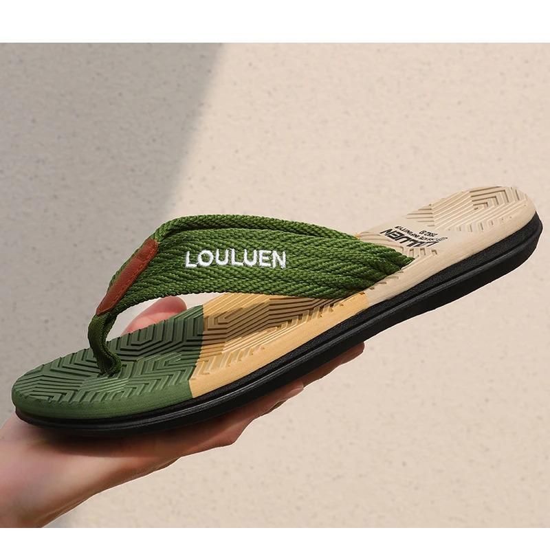 High Quality Hot Sale Men Flip Flops Summer Beach Flip Flops Men Fashion Breathable Casual Beach Men Slippers Summer Outdoor