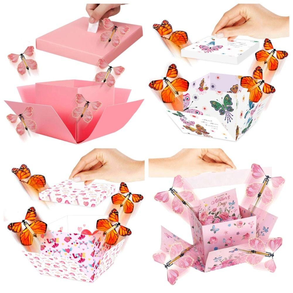Anniversary Creative Bounce Box Happy Birthday DIY Folding Paper Box  New Year Gift