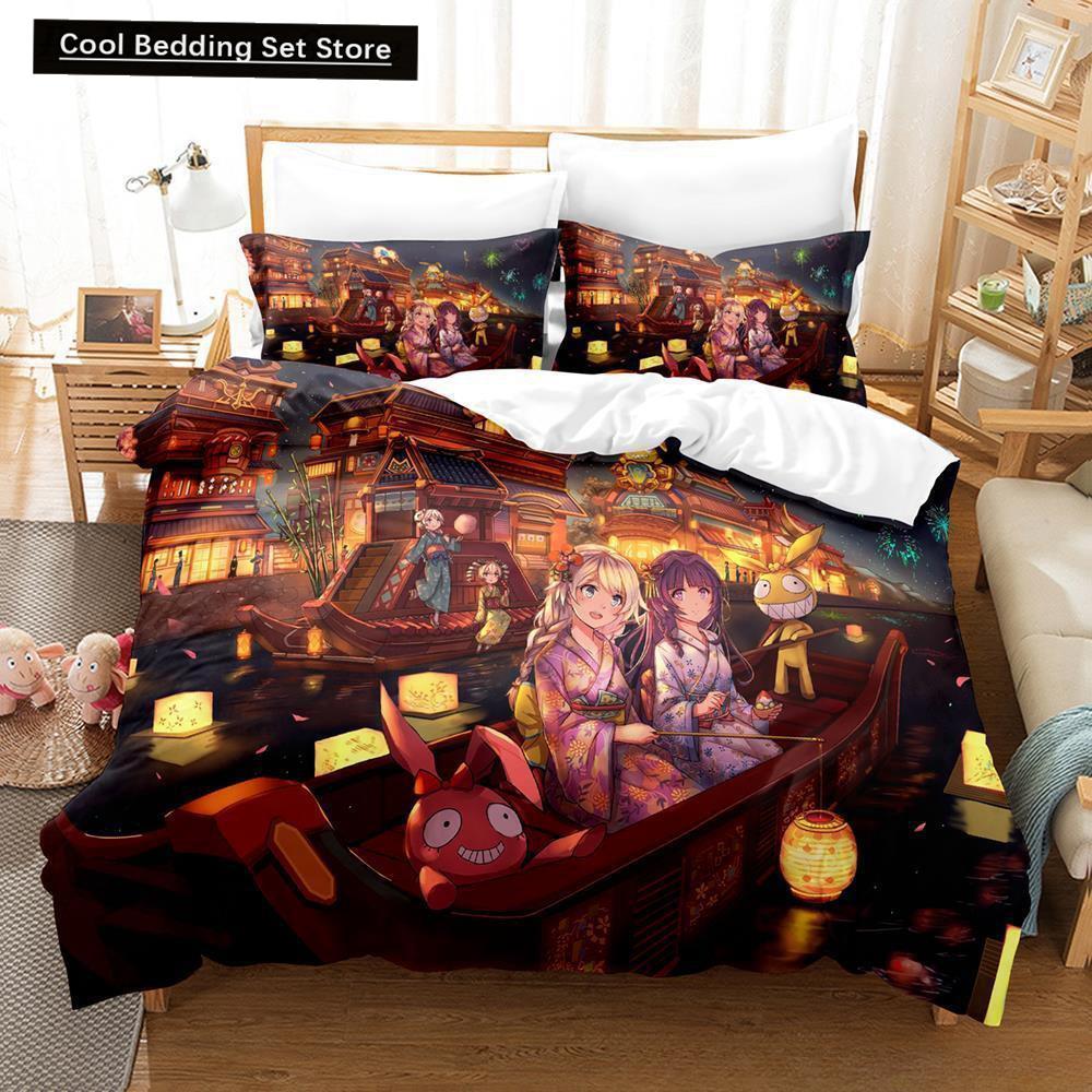Spel Honkai Impact 3 Sängkläder Set Enkelsäng Tvilling Full Queen King Size Sängset Vuxen Barn Sovrum Påslakanset Anime Lakan Set