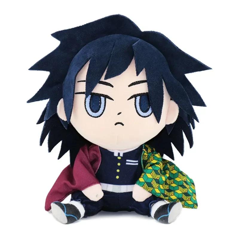 20cm Demon Slayer: Kimetsu no Yaiba Plush Stuffed Doll Iguro Obanai Shinazugawa Sanemi Cute Cosplay Pillow Toy