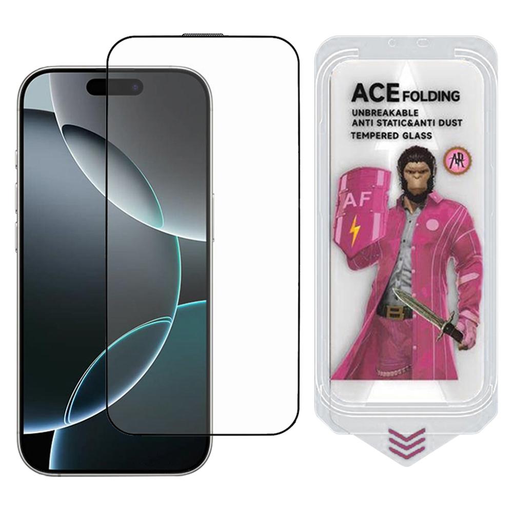 

ESHMILY For iPhone 16 Pro Screen Protector 2.5D Matte High Aluminium-Silicon Glass Film with Easy Installation Tool Type A