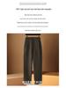 100% Wool High Waist Slimming Knit Pants: Fashionable Solid Color Elastic Skinny Pants for Women, Autumn Winter Collection