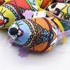 Color Sound Squeaker Canvas Stuffed Toys Colorful Cat Mouse Toys Catnip Chew Biting Toys Pet Toys
