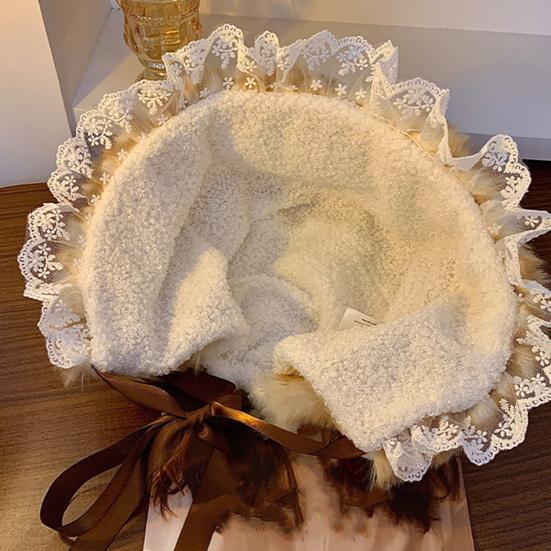 Deer Design Winter Hat Plush Ears Women Furry Animal Hat Cold Days Skiing Snowboarding Windproof Ear Protection Warm Hat