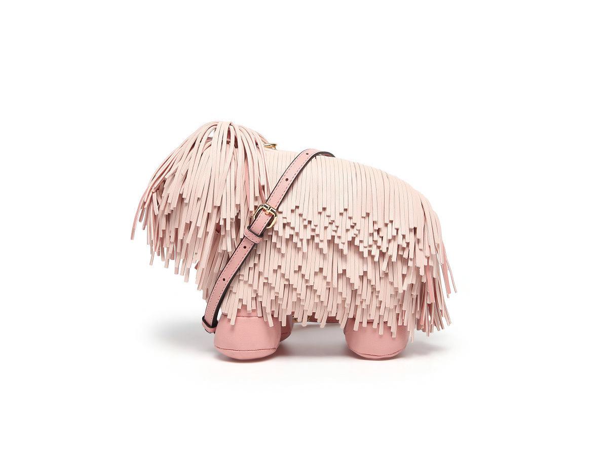 

Милая и креативная сумка через плечо с кисточками в виде овчарки 2023 года — забавный дизайн с изображением животных для женщин розовый