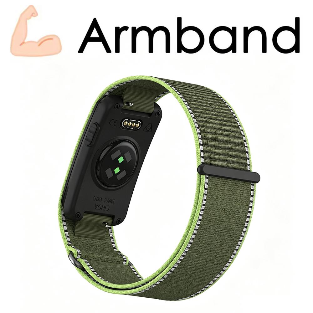 Premium Custom Nylon-Schlaufe Ersatzarmband Verstellbares Handgelenk Oberarm Bizeps Armband Zubehör für Garmin CIRQA Smart Band