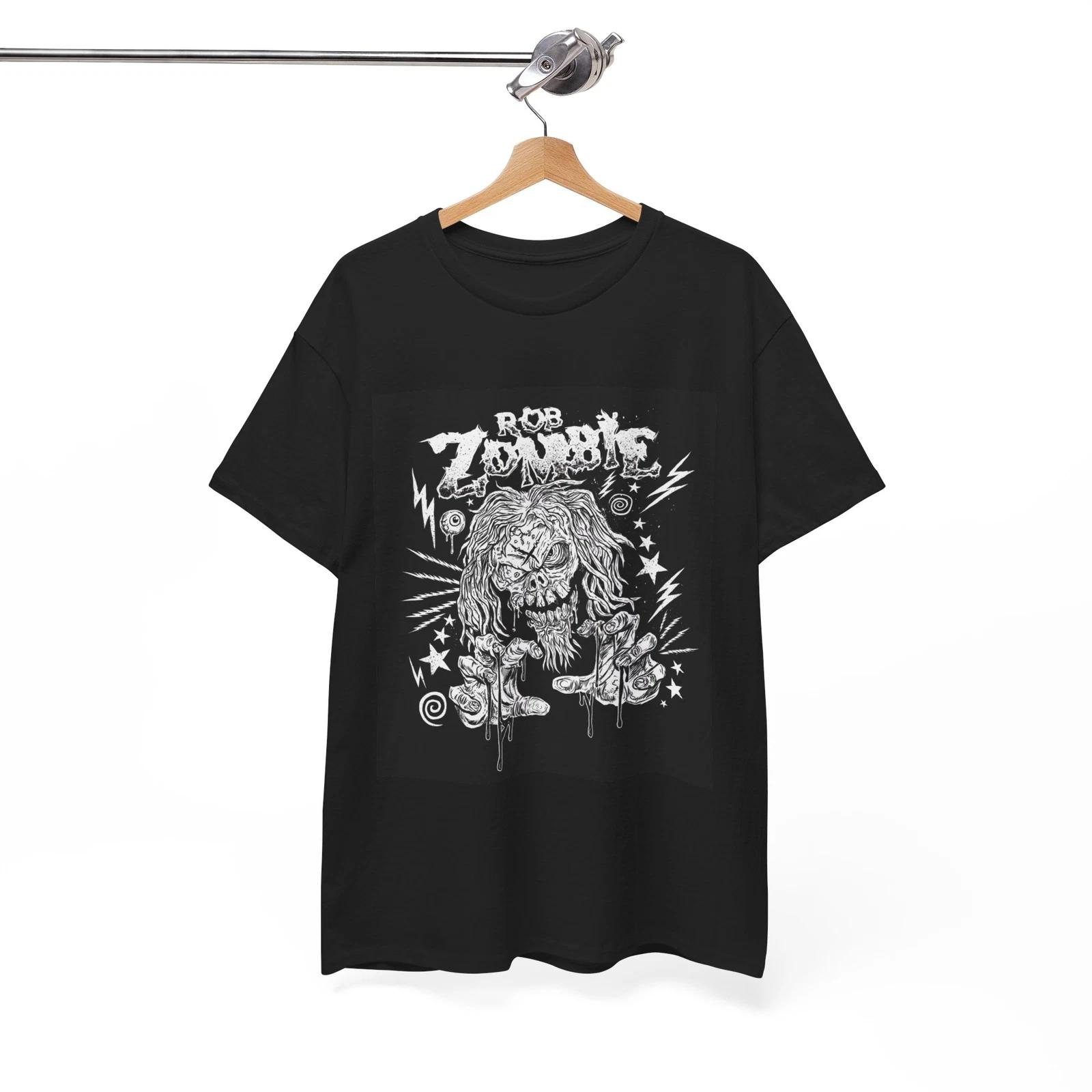 

Rob Zombie Tshirt Horror Poster Retro Merch Unisex Heavy Cotton Tee XL