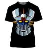 Ny mote kul bjelle Mazinger Z Herre 3D-printet T-skjorte sommer avslappet topp